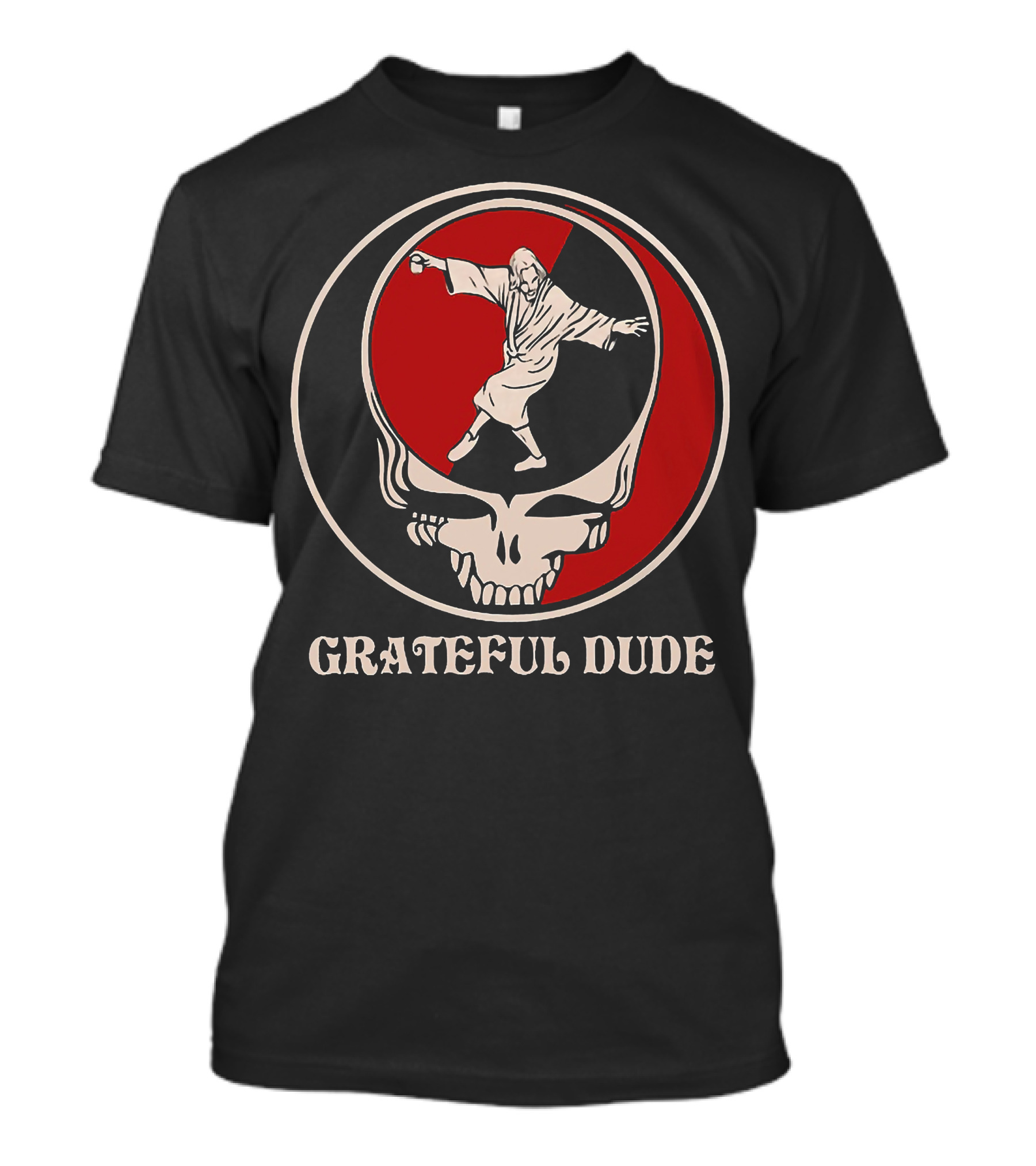 Grateful Dude Steal Your Face Skeleton Dancing Monk T-Shirt