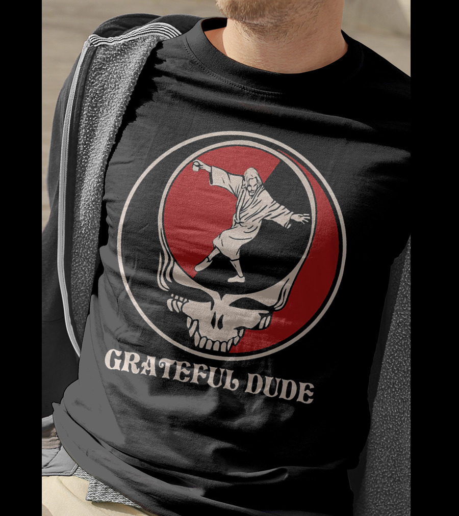 Grateful Dude Steal Your Face Skeleton Dancing Monk T-Shirt