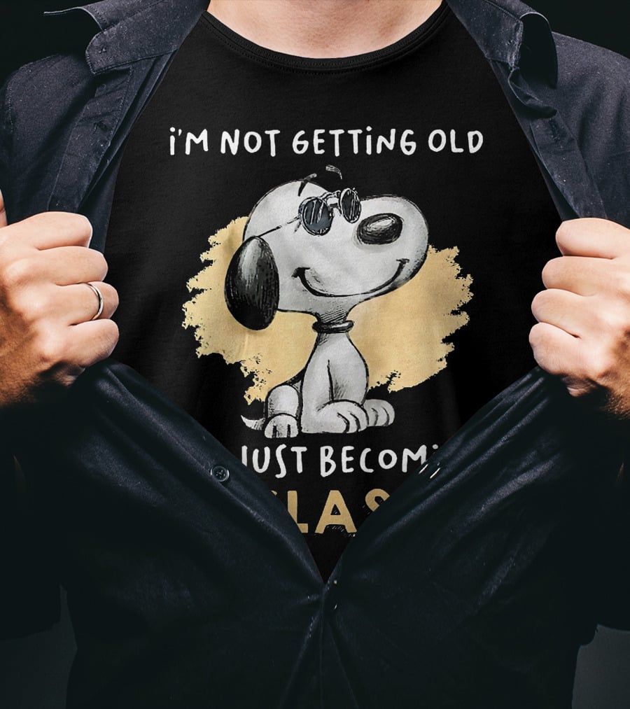 Snoopy I'm Not Getting Old I'm Just Becoming A Classic T-Shirt