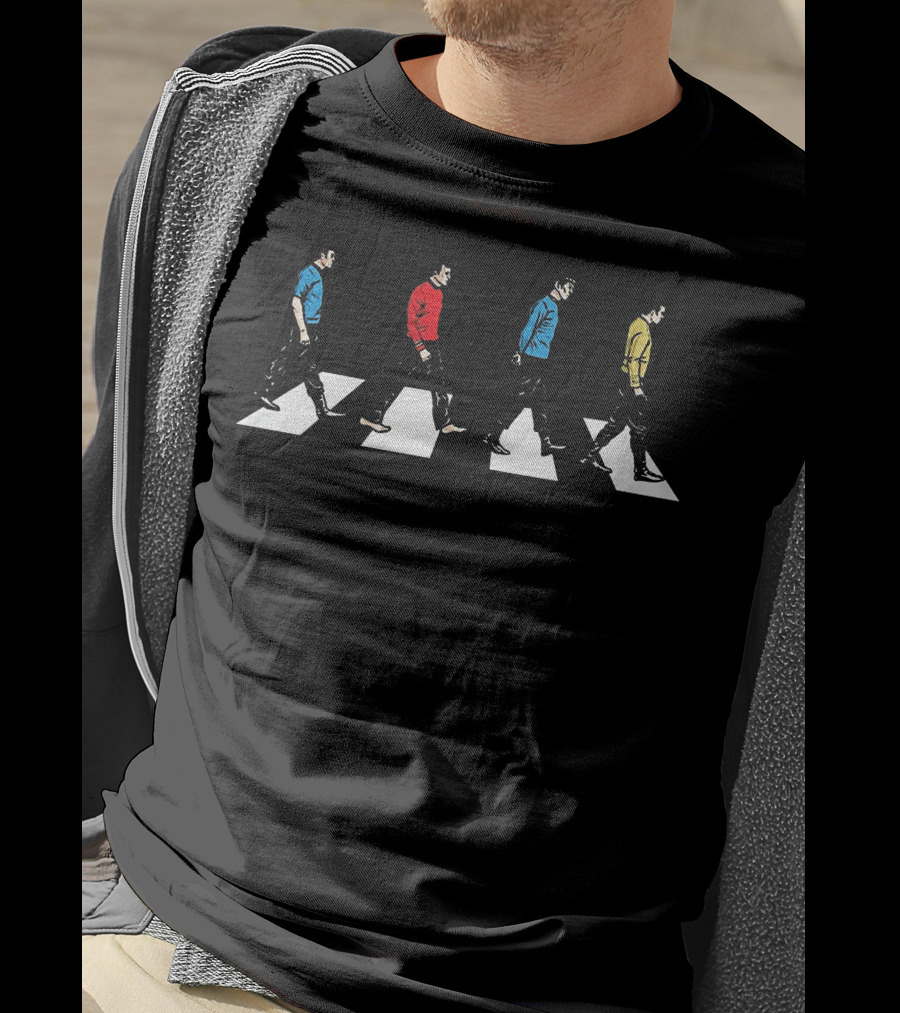 Star Trek Crew Members Cross Abbey Road T-Shirt