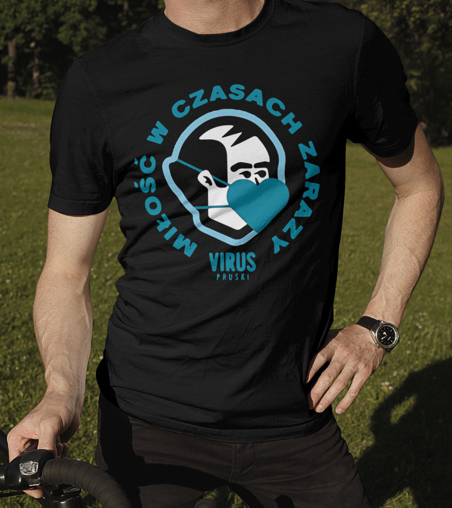 Miłość W Czasach Zarazy Virus Pruski Koszulka Męska T-Shirt
