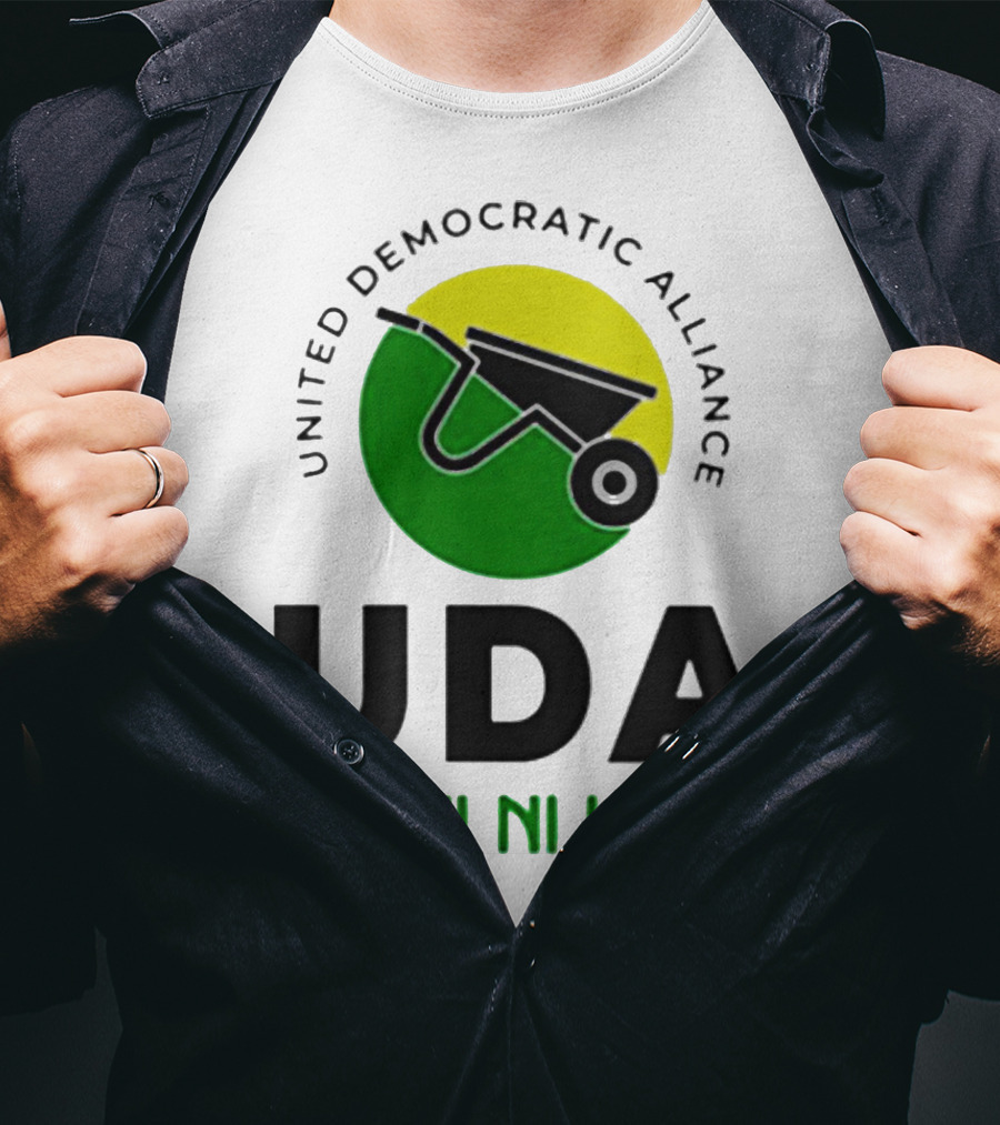 United Democratic Alliance UDA Kazi Ni Kazi Wheelbarrow T-Shirt