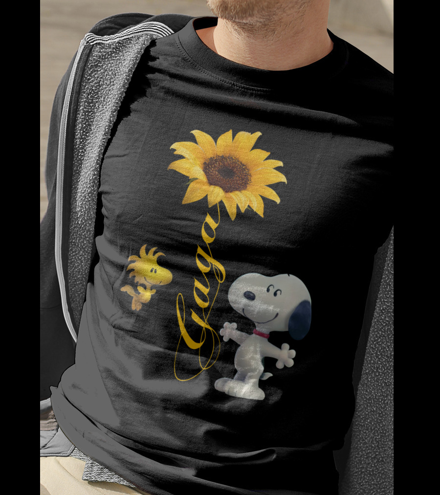 Gaga Snoopy Woodstock Sunflower T-Shirt