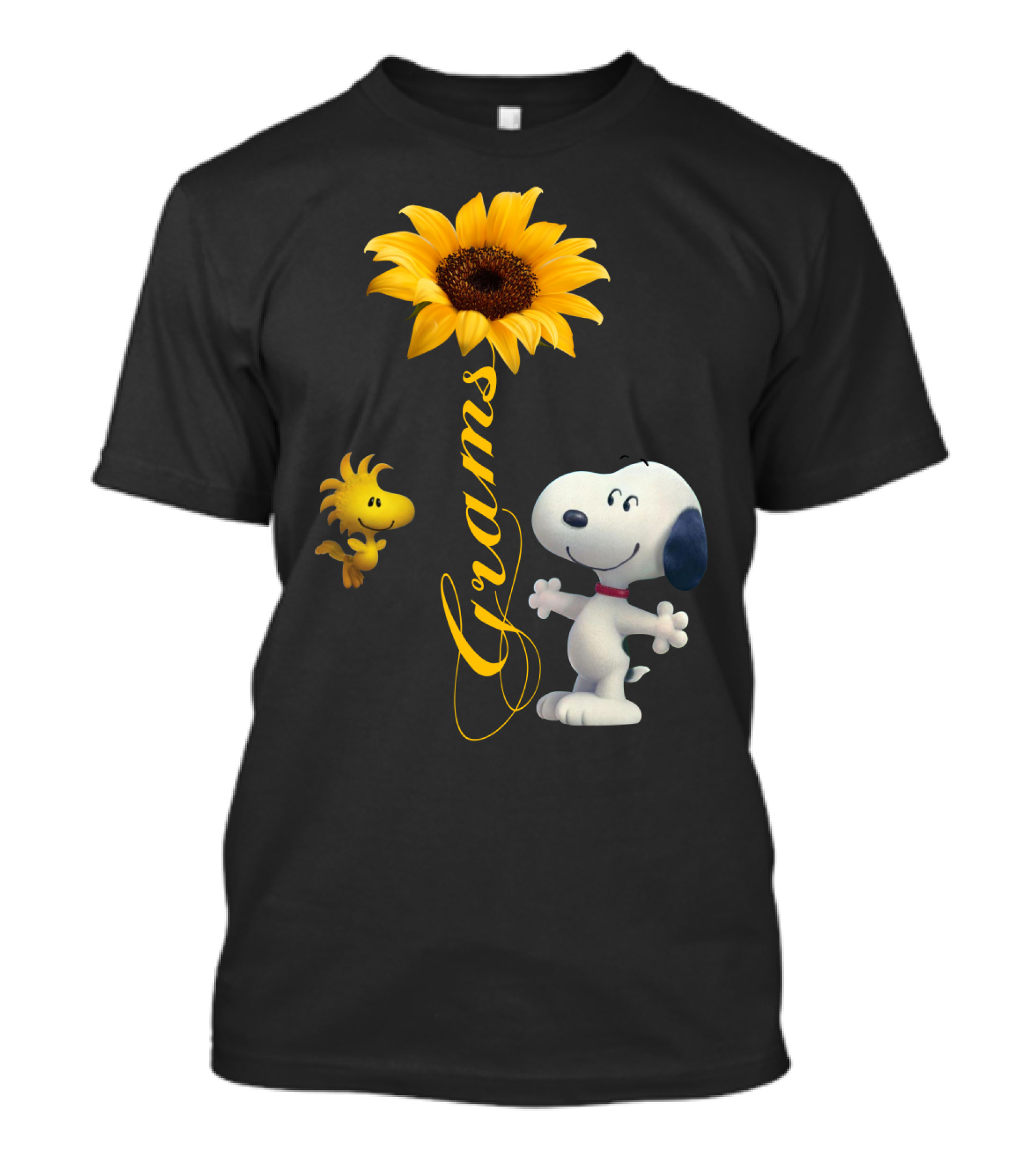 Snoopy Woodstock Sunflower Grams T-Shirt