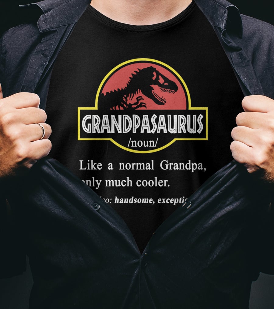 GRANDPASAURUS Like A Normal Grandpa Only Much Cooler Handsome Exceptional T-Shirt