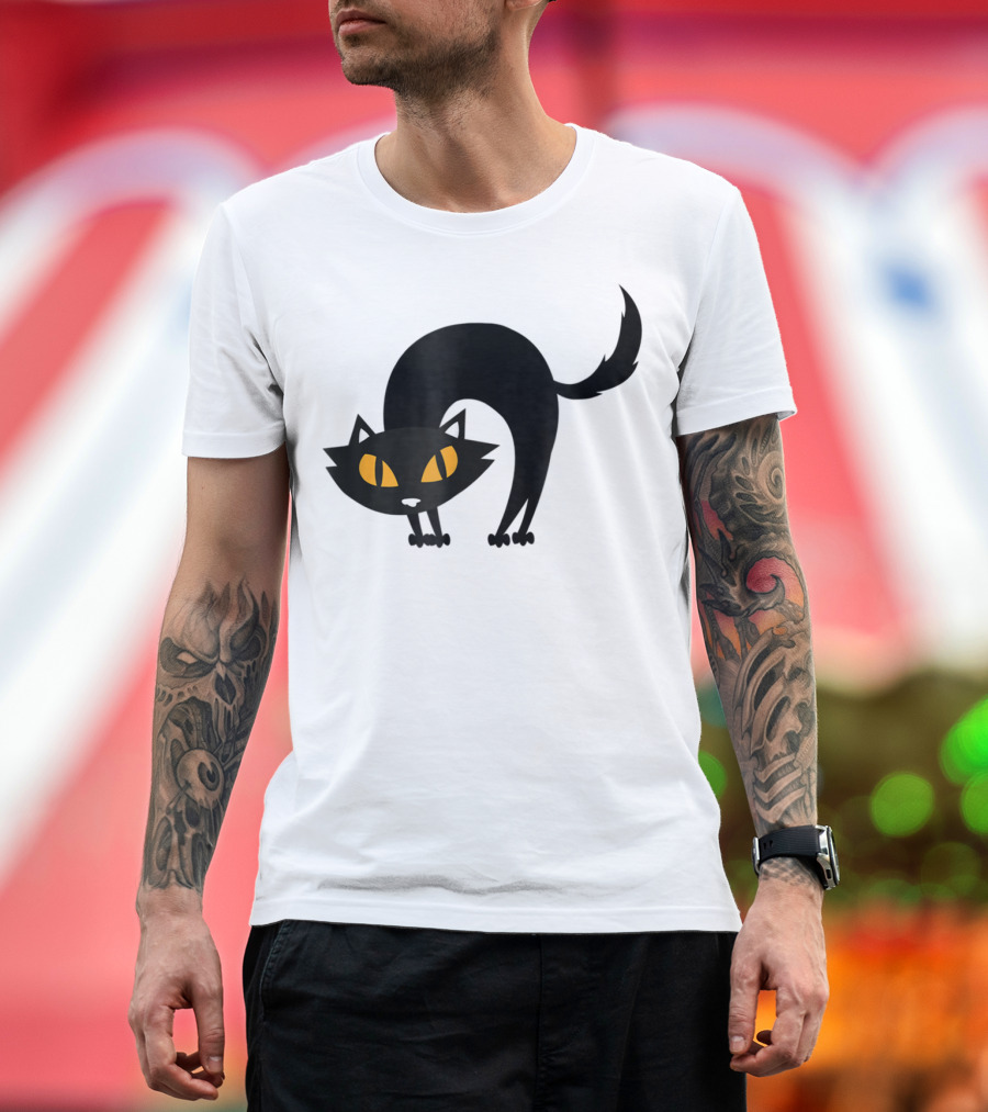 Black Cat Magic Spooky Halloween Iconic T-Shirt