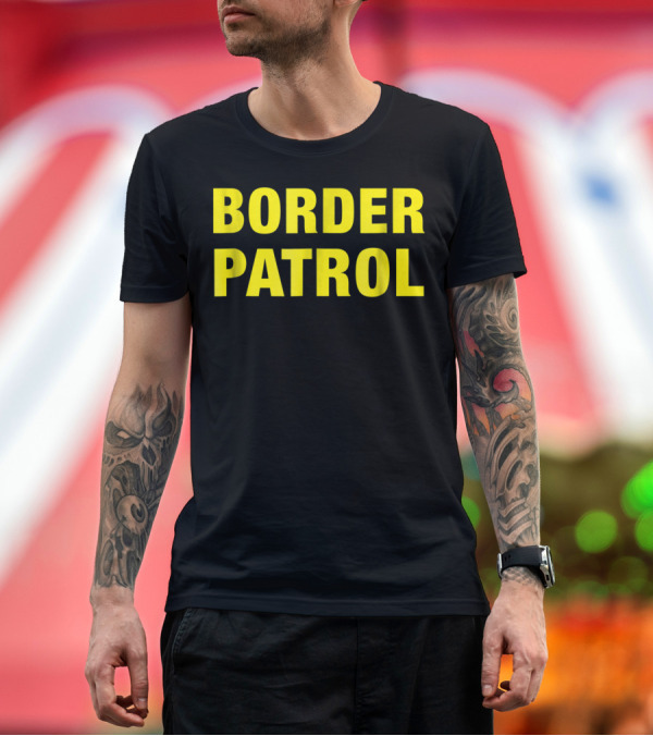 Premium T-Shirt: Border Patrol Halloween Costume US Immigration ICE T-Shirt Border Patrol Halloween Costume US Immigration ICE T-Shirt