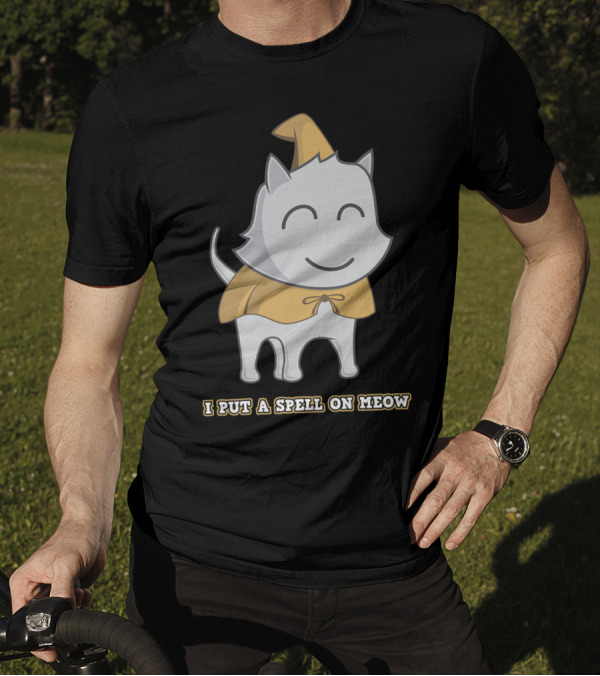 I Put A Spell On Meow Cat Witch Halloween T-Shirt