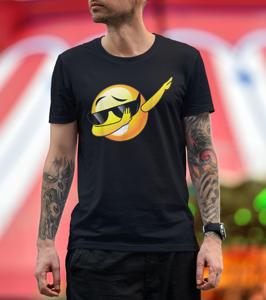 Emoji Dab with Sunglasses Iconic Pose T-Shirt