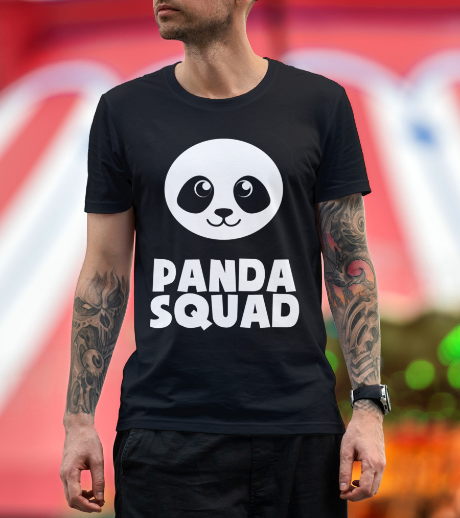 Panda Squad Panda Lover Funny Panda T-Shirt