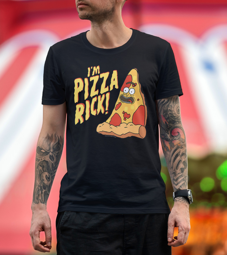 I'm Pizza Rick Rick and Morty Pizza Slice Character T-Shirt