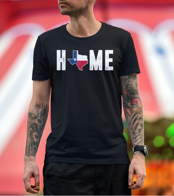 Premium T-Shirt: Distressed Texas Flag Star State Graphic Home T-Shirt Distressed Texas Flag Star State Graphic Home T-Shirt