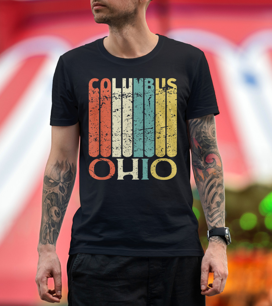 Columbus Ohio Vintage Style Retro T-Shirt
