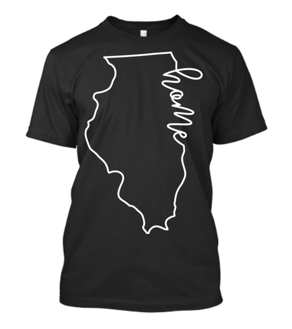 Illinois Outline Home Script T-Shirt