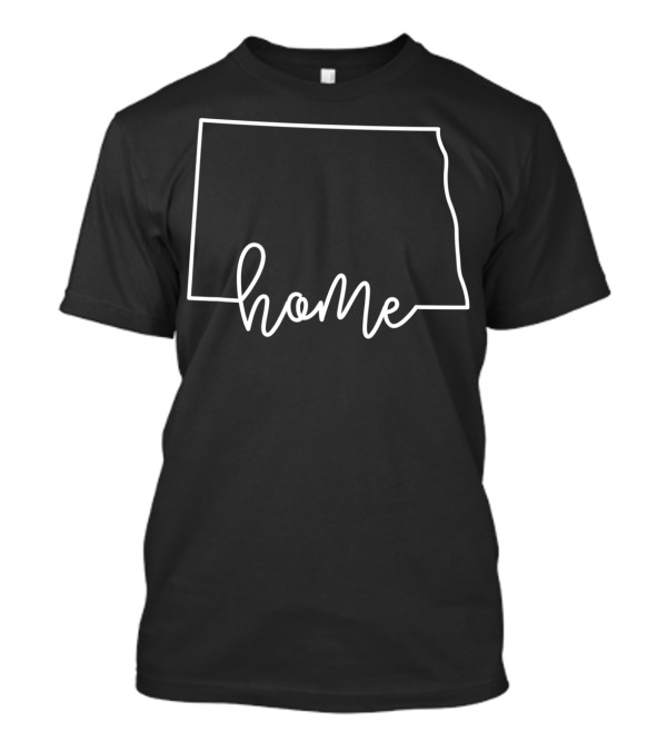 State Of North Dakota Outline Home Script T-Shirt