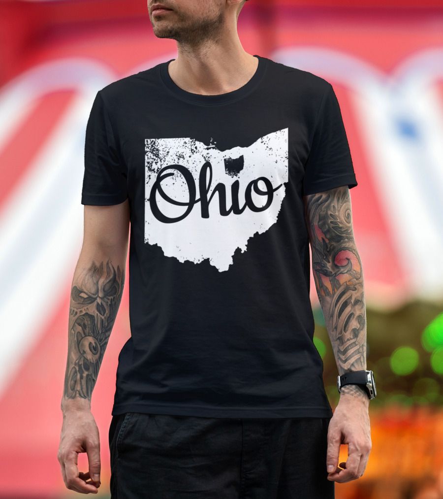 Ohio Love State Map Home T-Shirt