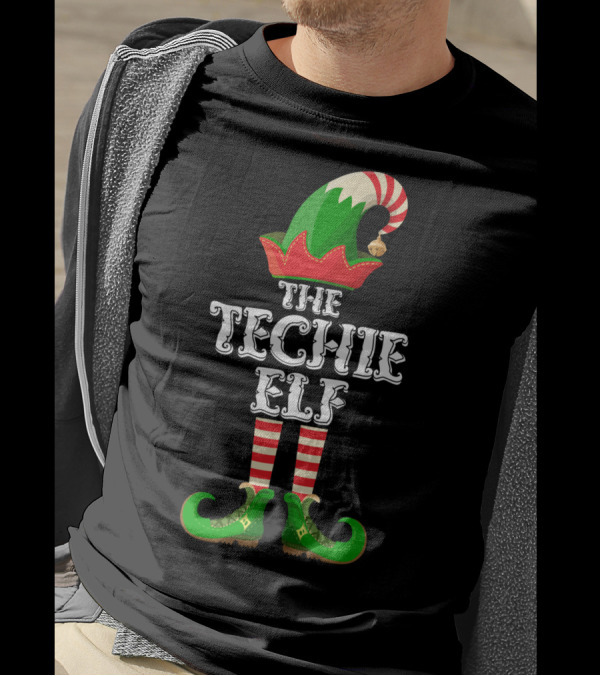 The Techie Elf Funny Matching Family Group T-Shirt