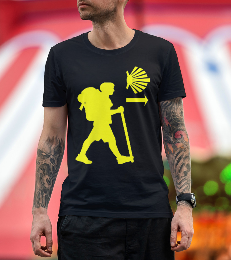 Camino De Santiago Pilgrim Trail Symbol Compostela Spain T-Shirt