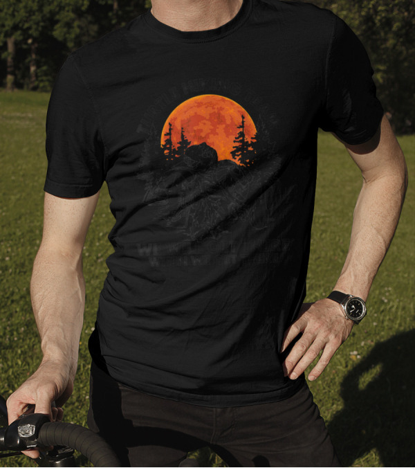 Turtle Hiking Team We Will Get There When We Get There Moon Forest T-Shirt