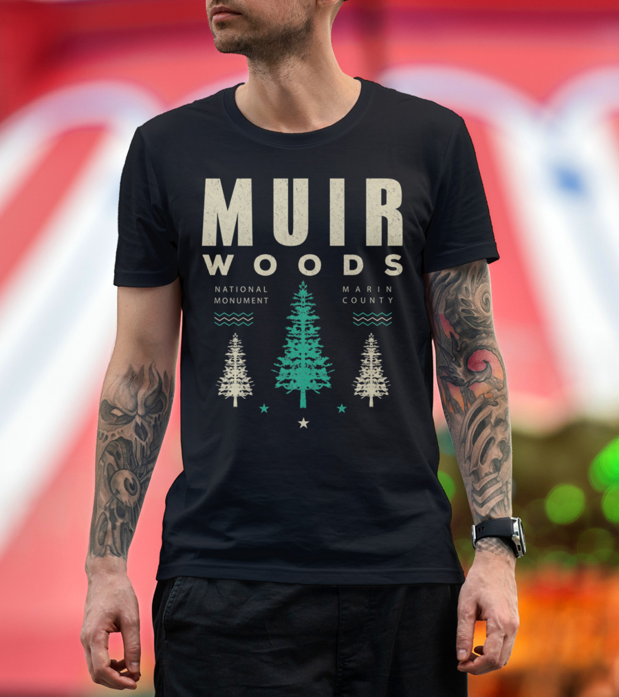 Muir Woods National Monument Marin County Vintage Hiking T-Shirt