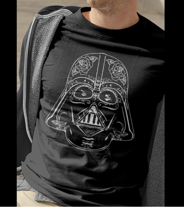 Star Wars Darth Vader Sugar Skull Roses T-Shirt