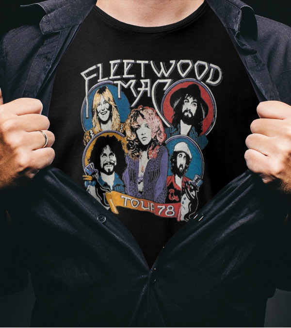 Fleetwood Mac Tour 78 Vintage Rock T-Shirt