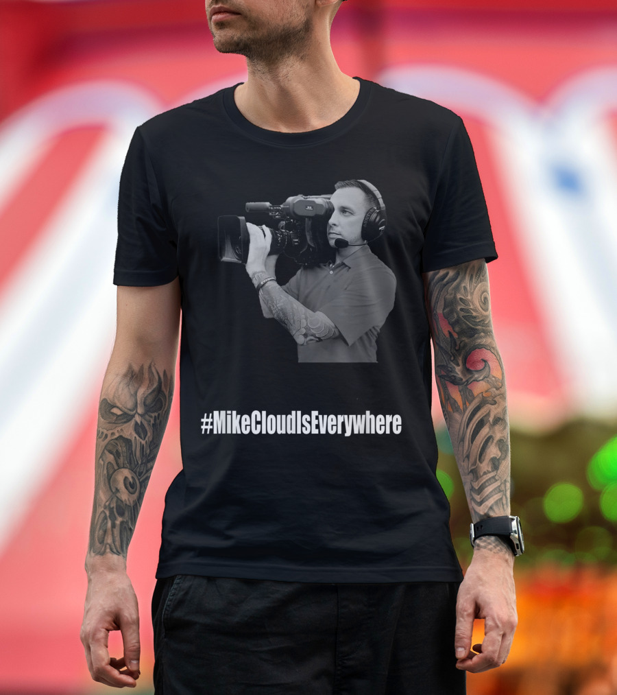 MikeCloudIsEverywhere Cameraman Holding Camera T-Shirt