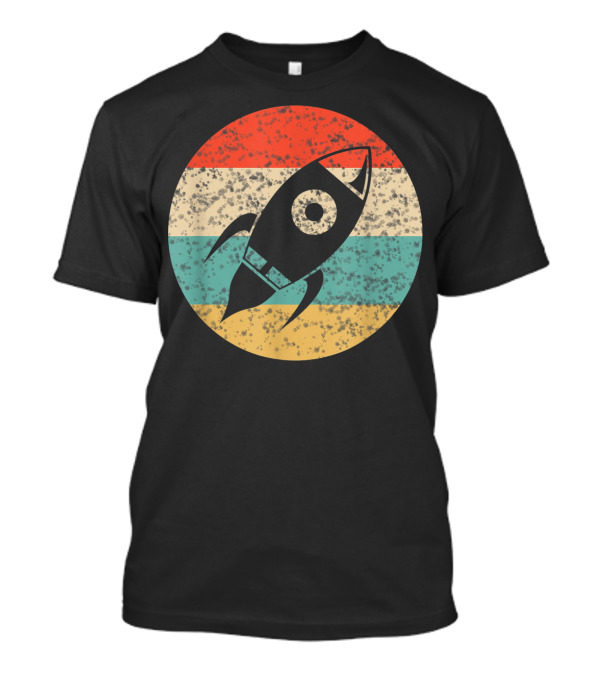 Retro Rocket Space Vintage Spaceship For Science Lovers T-Shirt