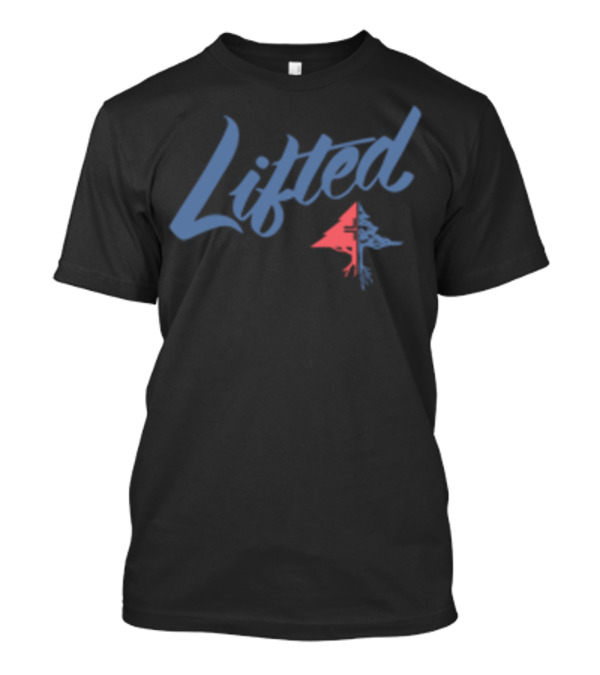 Lifted Blue Red Split Tree T-Shirt