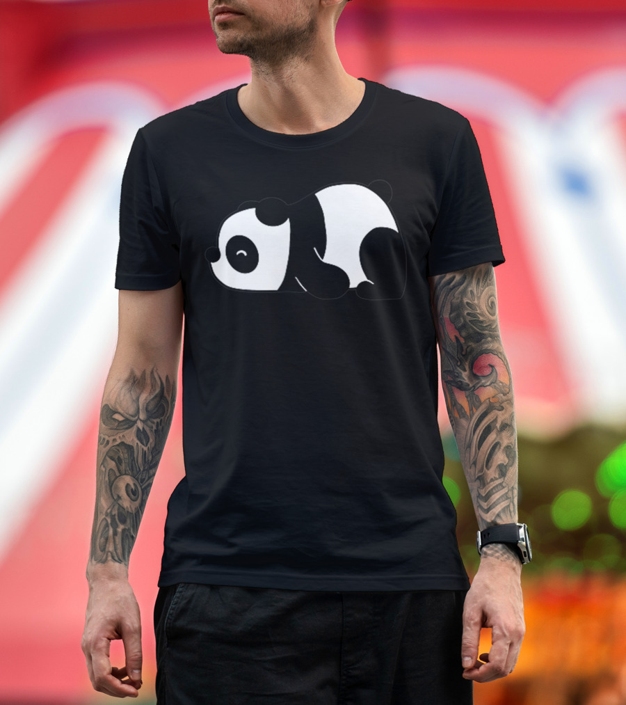 Minimalistic Sleeping Panda T-Shirt