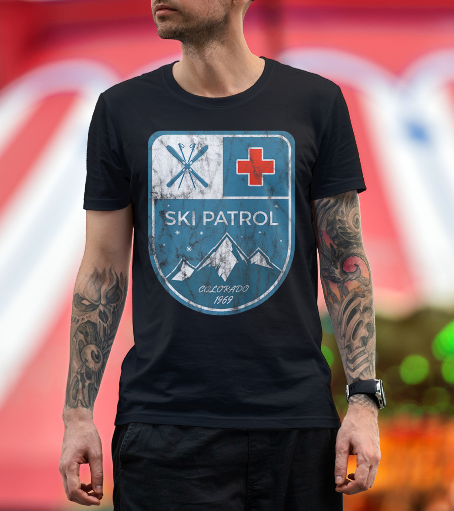 Ski Patrol Colorado 1969 Vintage T-Shirt