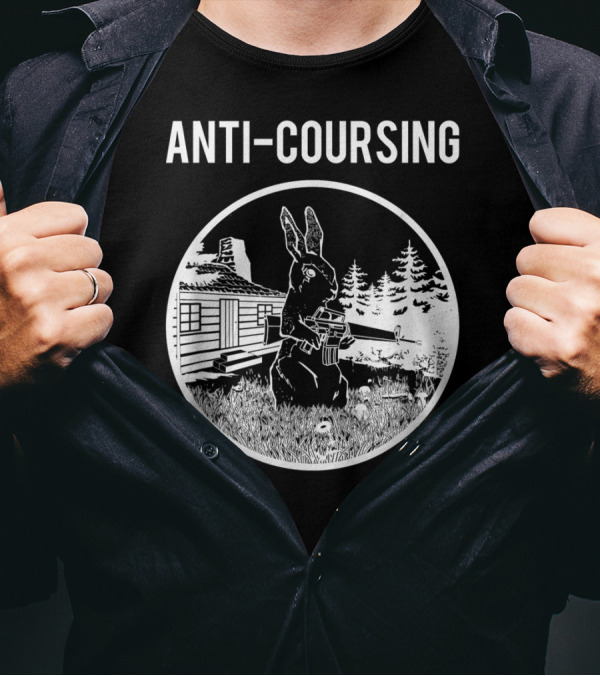 ANTI-COURSING Rabbit Bun Hunting House And Forest T-Shirt