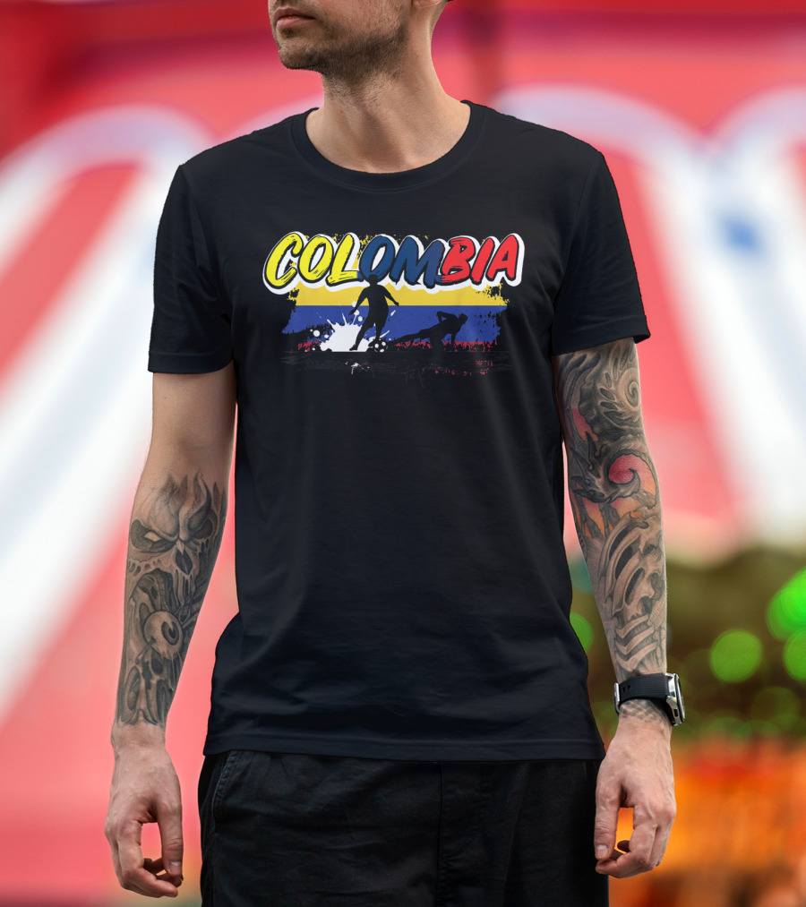 Colombia Soccer Players Colombia Flag Soccer T-Shirt