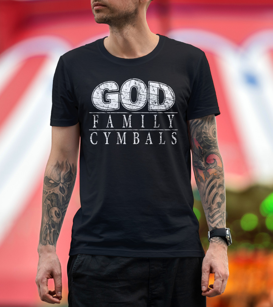 God Family Cymbals Distressed Devotions T-Shirt