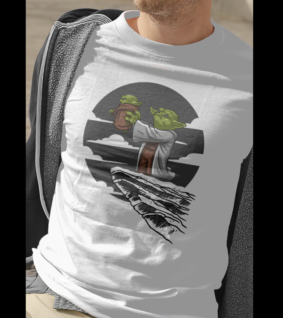 Mandalorian Star Wars Baby Yoda Kawaii Rafiki Moment T-Shirt