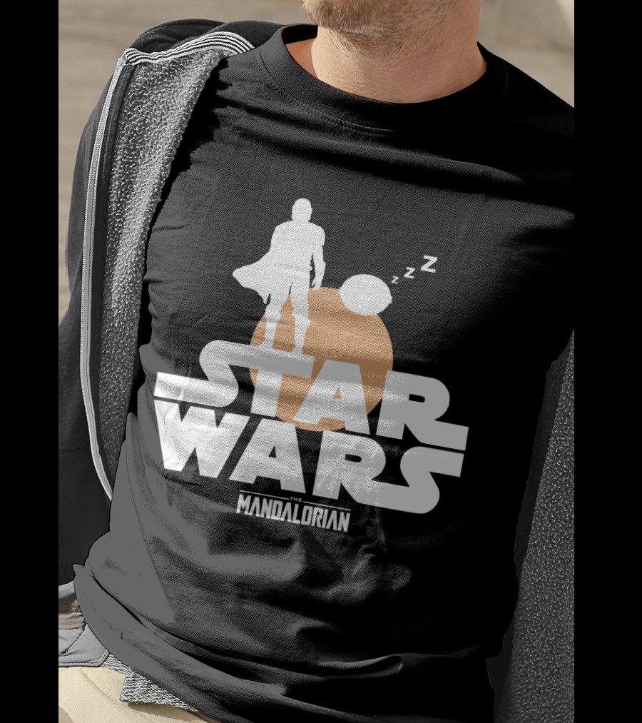 Star Wars The Mandalorian Sleeping Duo T-Shirt