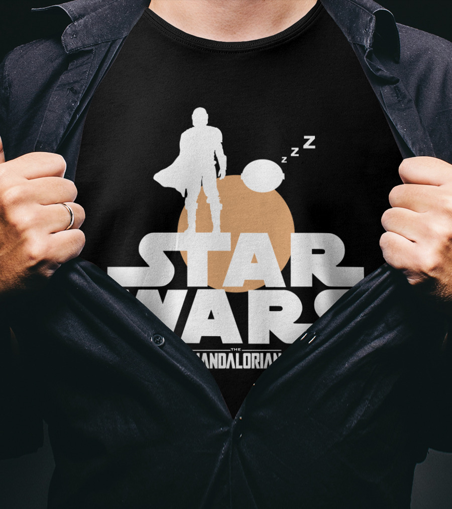 Star Wars The Mandalorian Sleeping Duo T-Shirt