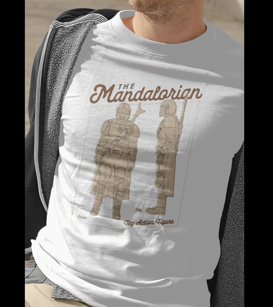 The Mandalorian Front Side Toy Action Figure T-Shirt