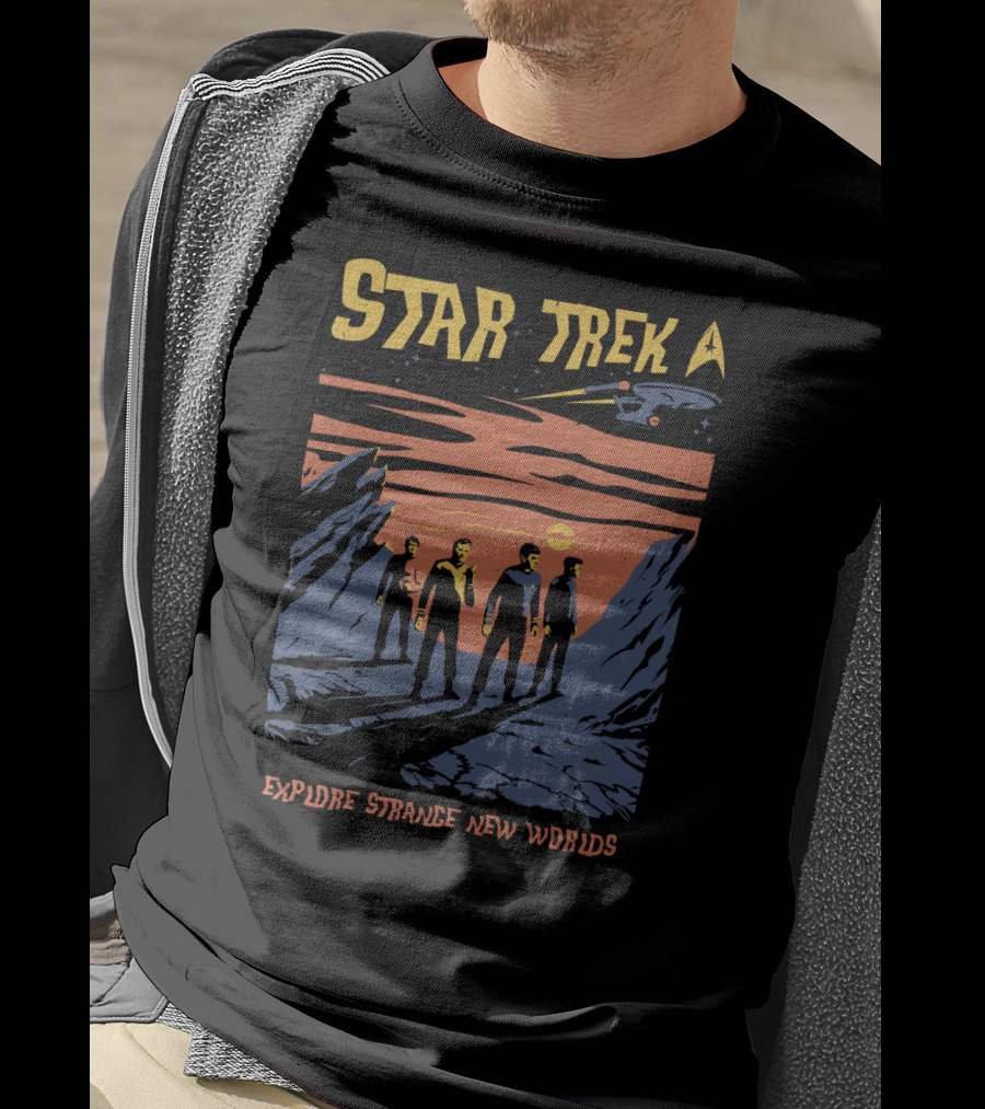 Star Trek Explore Strange New Worlds Starship Crew Adventure T-Shirt