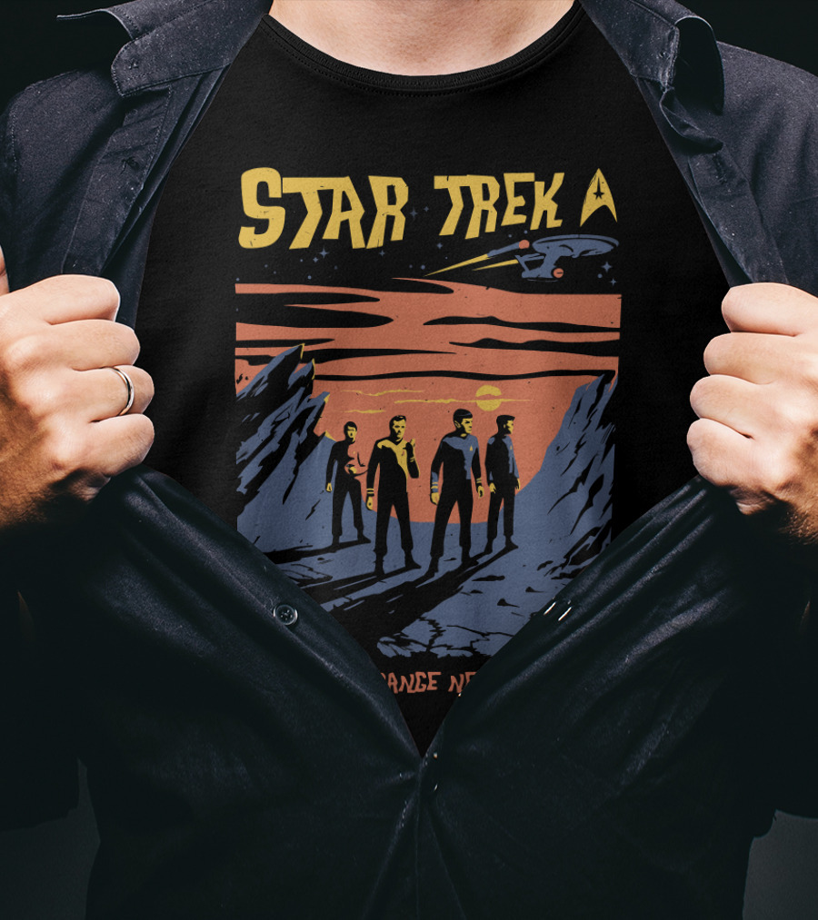 Star Trek Explore Strange New Worlds Starship Crew Adventure T-Shirt