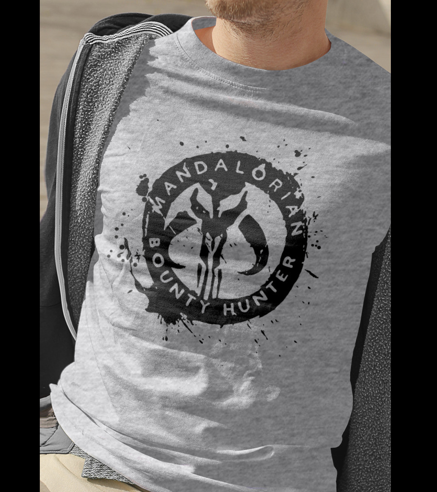Mandalorian Bounty Hunter Splatter T-Shirt