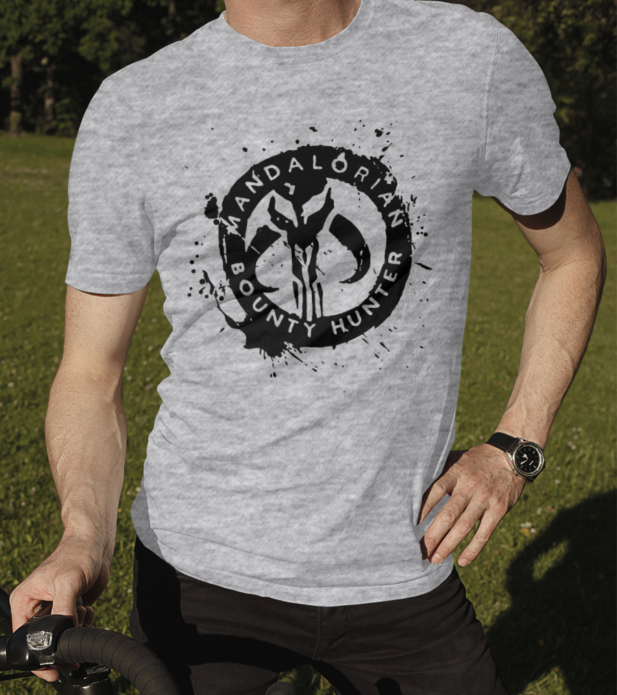 Mandalorian Bounty Hunter Splatter T-Shirt
