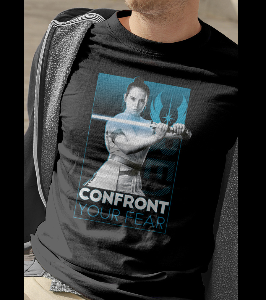 Star Wars Rey Confront Your Fear T-Shirt