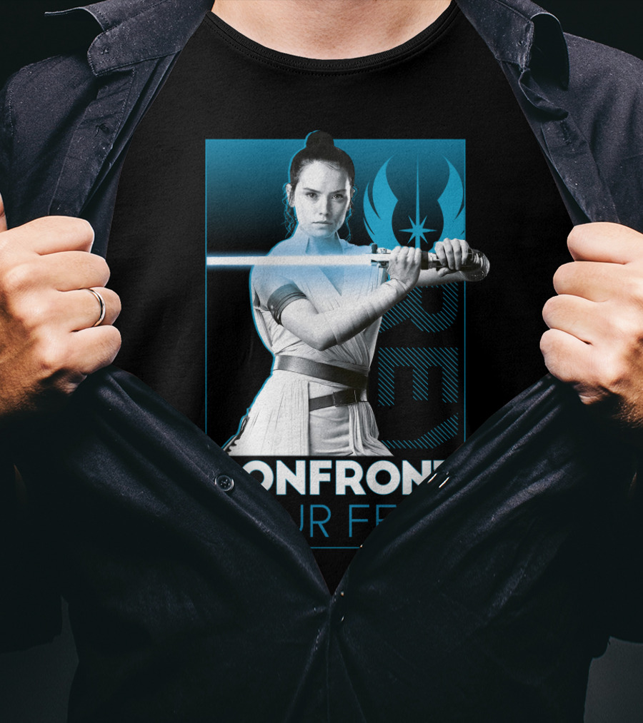 Star Wars Rey Confront Your Fear T-Shirt