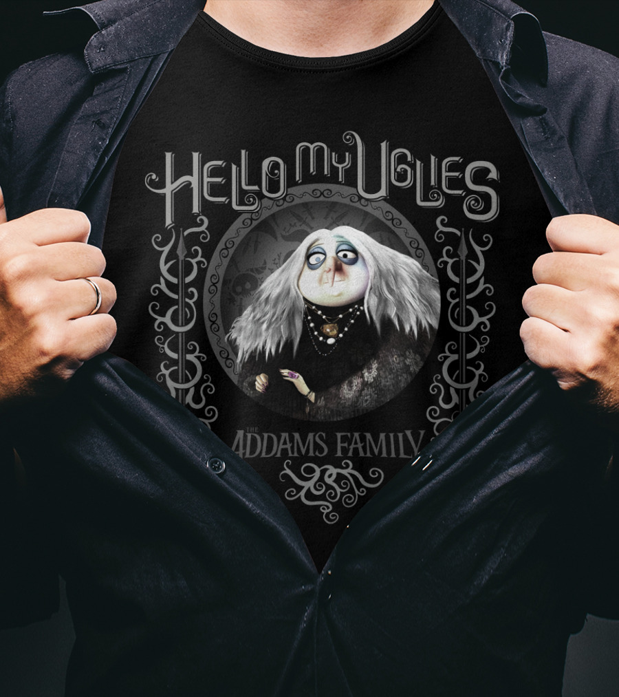 Hello My Uglies Addams Family Grandma T-Shirt