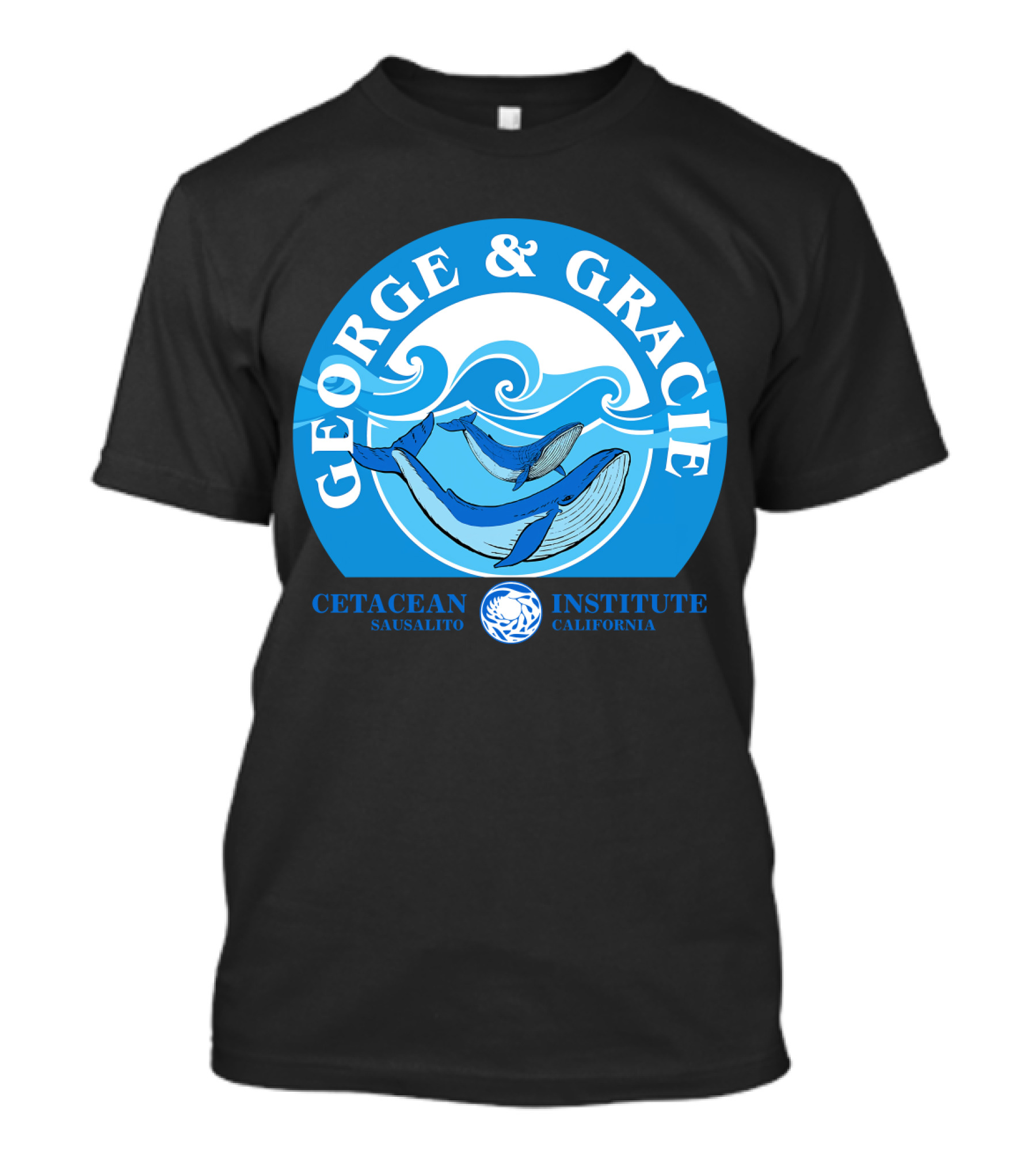 Star Trek George And Gracie Cetacean Institute Sausalito California T-Shirt