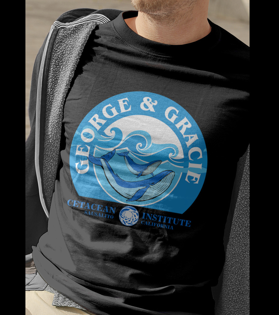 Star Trek George And Gracie Cetacean Institute Sausalito California T-Shirt