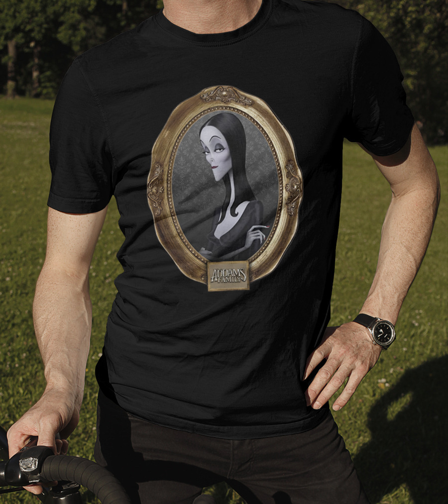 Addams Family Morticia Addams Portrait Vintage Frame T-Shirt