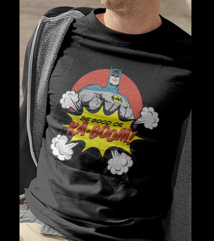 Batman Be Good Or Ka Boom Dynamic Comic Burst T-Shirt