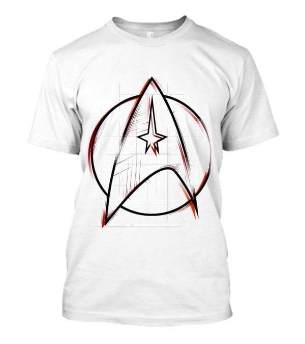 StarFleet Command Logo Sketch Star Trek Emblem T-Shirt